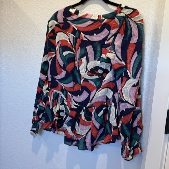 Anthropologie Maeve Cheyenne Peplum Blouse - Picture 7 of 7